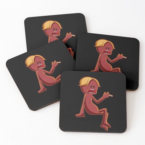red meeseeks Coasters (Set of 4)