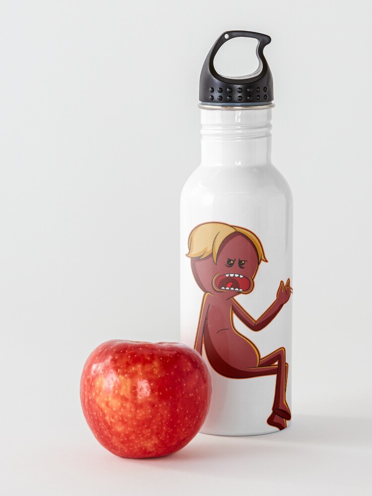 Alternate view of red meeseeks Water Bottle