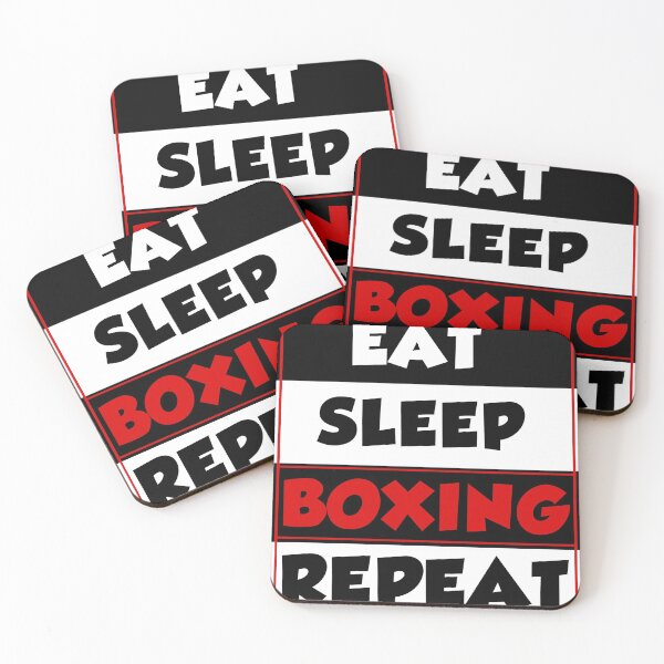 Item preview, Eat Sleep Boxing Repeat Funny Saying Unisex graphic designed and sold by Lisbob.