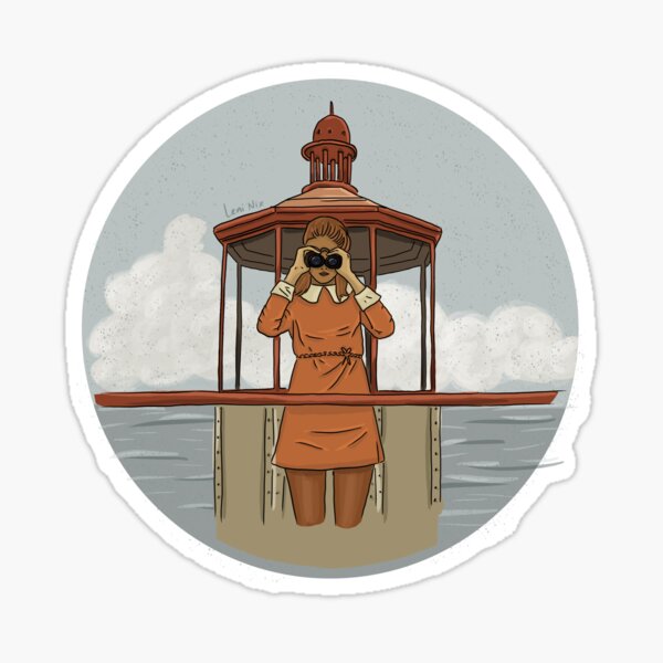 Sticker Moonrise Kingdom Leuchtturm Redbubble