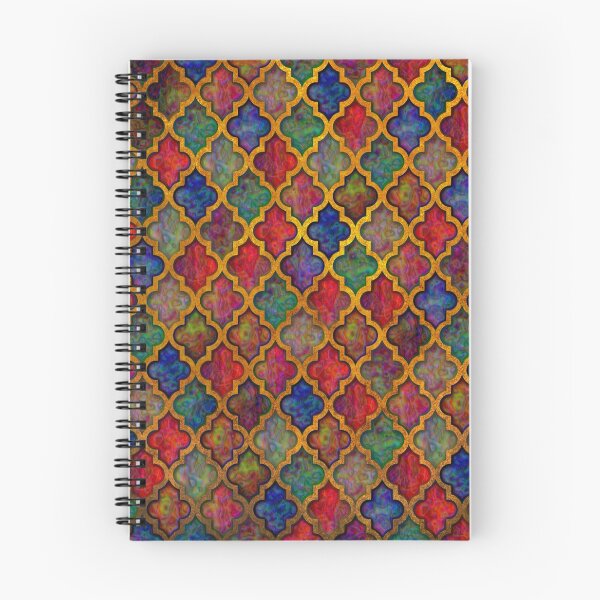 Item preview, Moroccan tile iridescent pattern designed and sold by Red Witch Art.