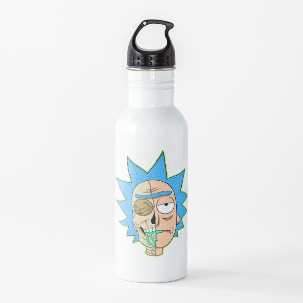 morty rick and morty skull Water Bottle