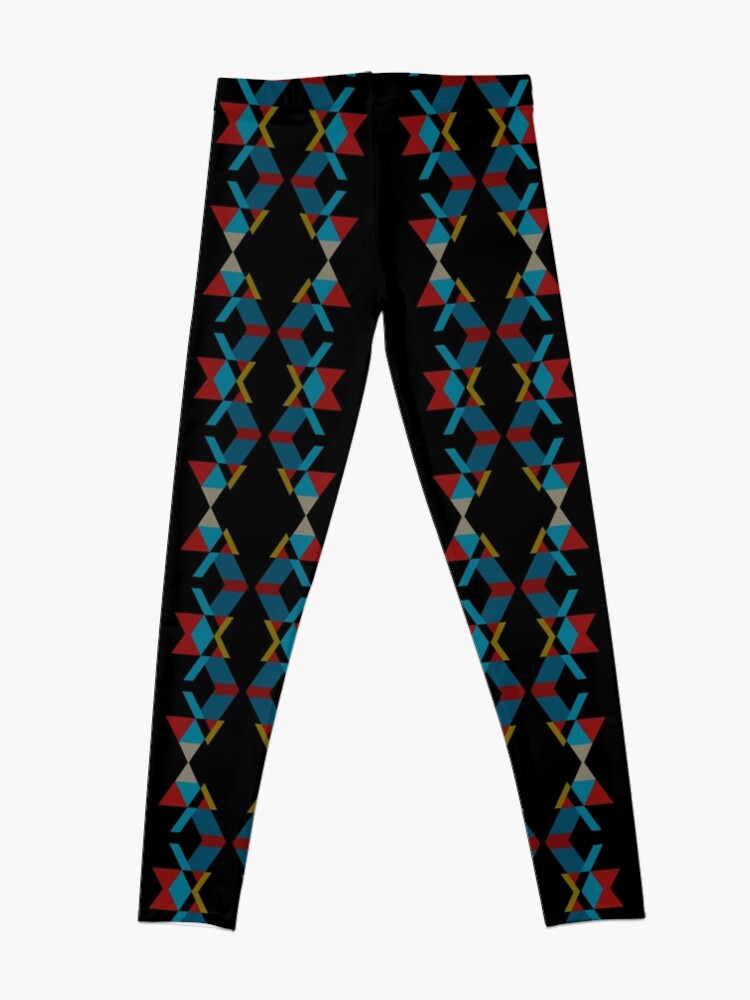 Thumbnail 4 of 5, Leggings, Echo: ᎤᏃᏴᎬᏂᏓᏳᏨᏓ: u-no-yv-gv-ni-da-yu-tsv-da designed and sold by kinkatstyle.
