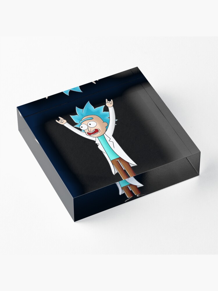 Alternate view of tiny rick Acrylic Block