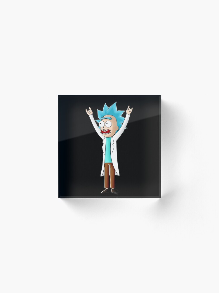 Alternate view of tiny rick Acrylic Block