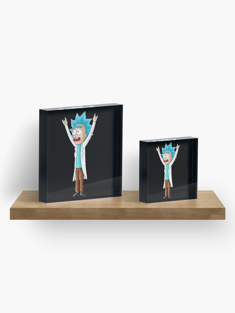 Alternate view of tiny rick Acrylic Block