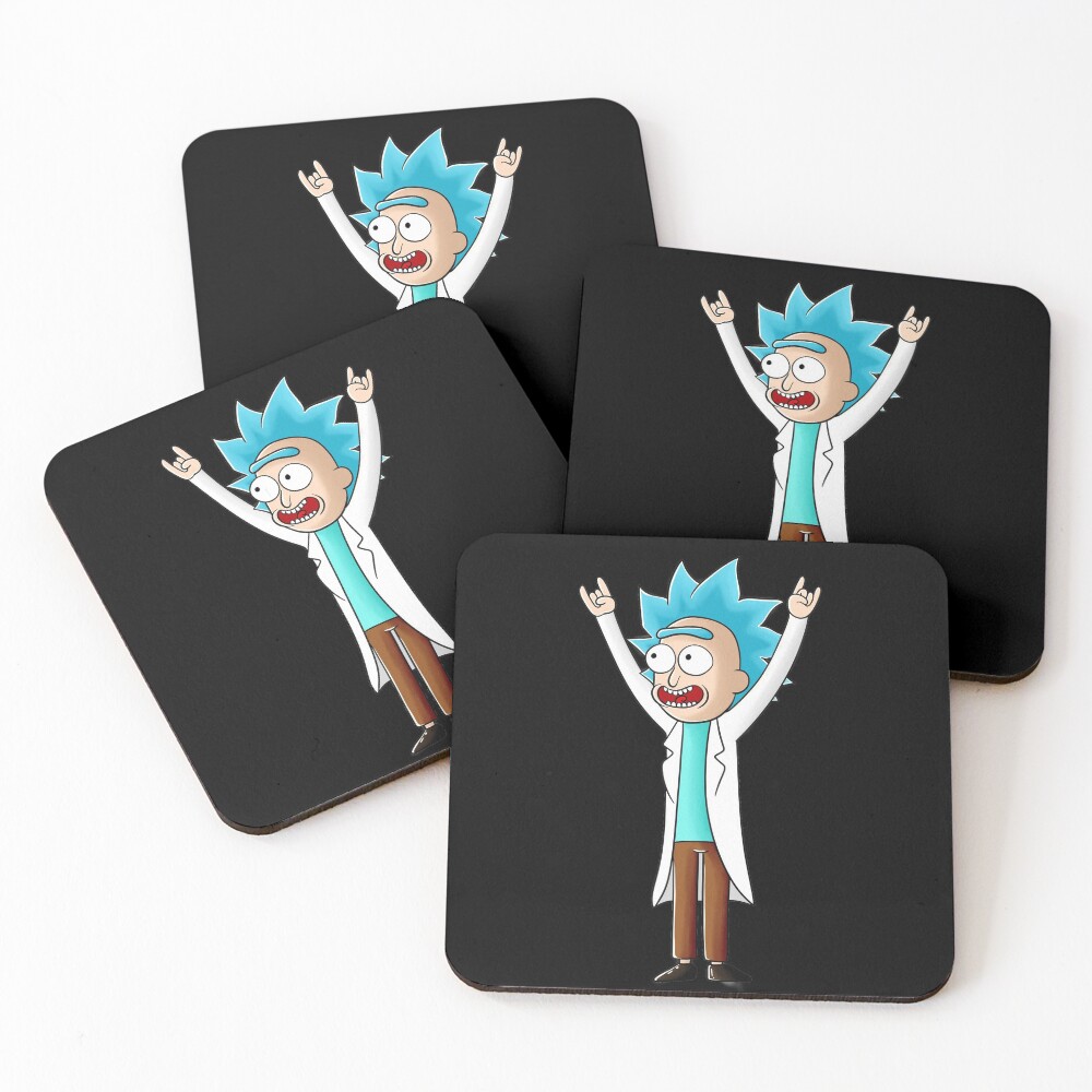 tiny rick Coasters (Set of 4)