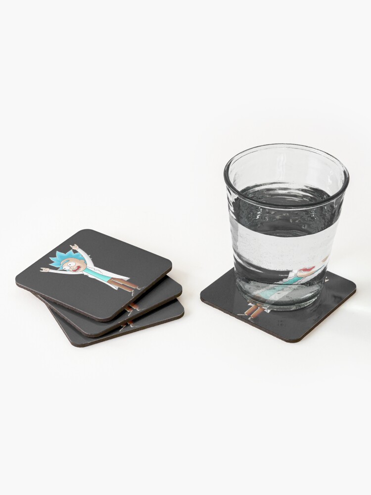 Alternate view of tiny rick Coasters (Set of 4)