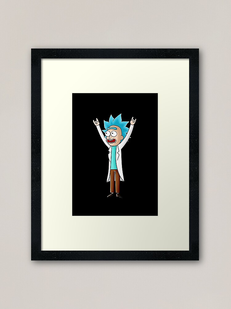 Alternate view of tiny rick Framed Art Print