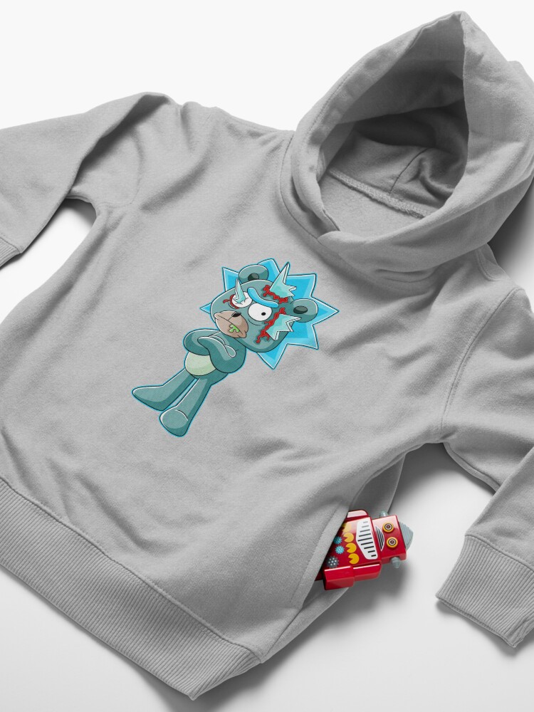 Alternate view of teddy rick Toddler Pullover Hoodie