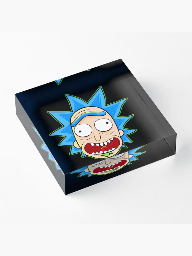 Alternate view of rick and morty rick sanchez Acrylic Block