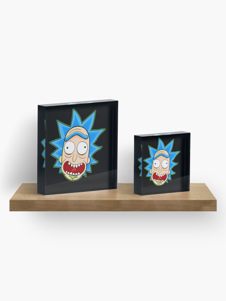 Alternate view of rick and morty rick sanchez Acrylic Block