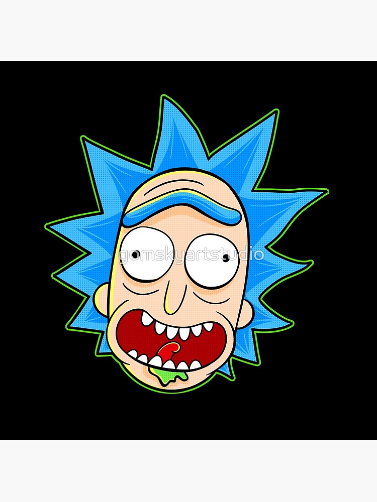 rick and morty rick sanchez by gomskyartstudio