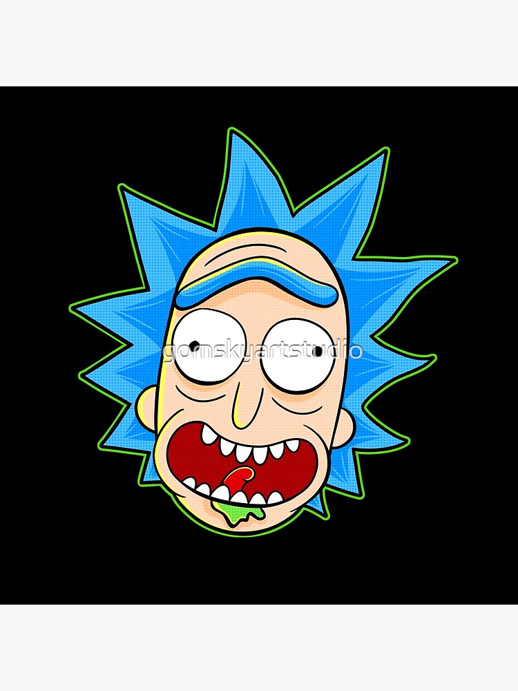 rick and morty rick sanchez by gomskyartstudio