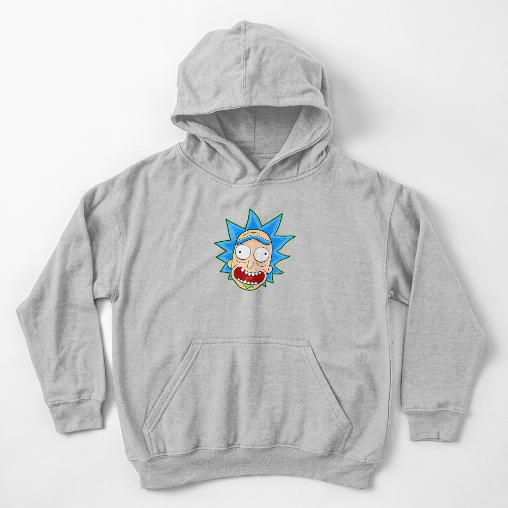 rick and morty rick sanchez Kids Pullover Hoodie
