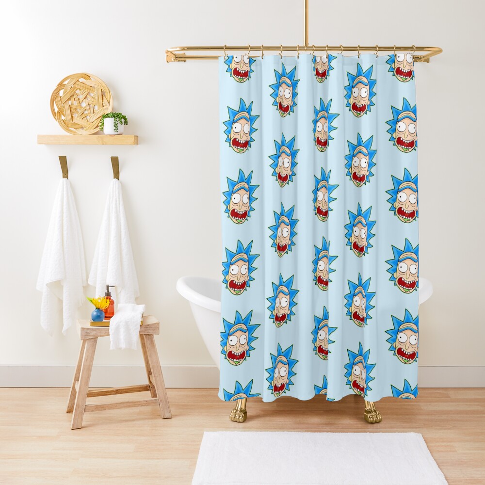 rick and morty rick sanchez Shower Curtain