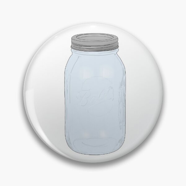 Item preview, Empty Blue Mason Jar designed and sold by okie-dokie-art.