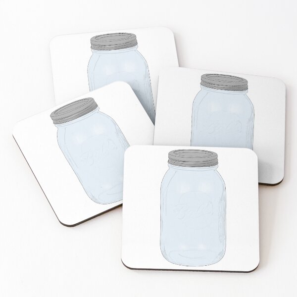 Item preview, Empty Blue Mason Jar designed and sold by okie-dokie-art.