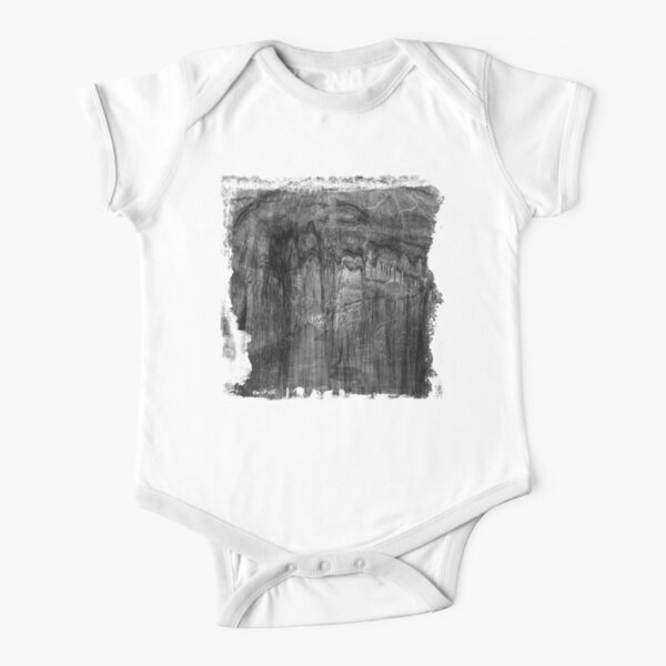 The Atlas of Dreams - Plate 18 (b&w) Short Sleeve Baby One-Piece