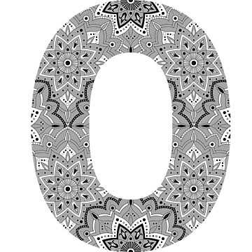 Artwork thumbnail, Mandala Letter O by SBernadette