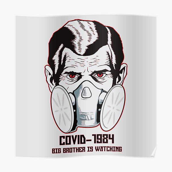 Covid 1984 Poster By Mackandco Redbubble