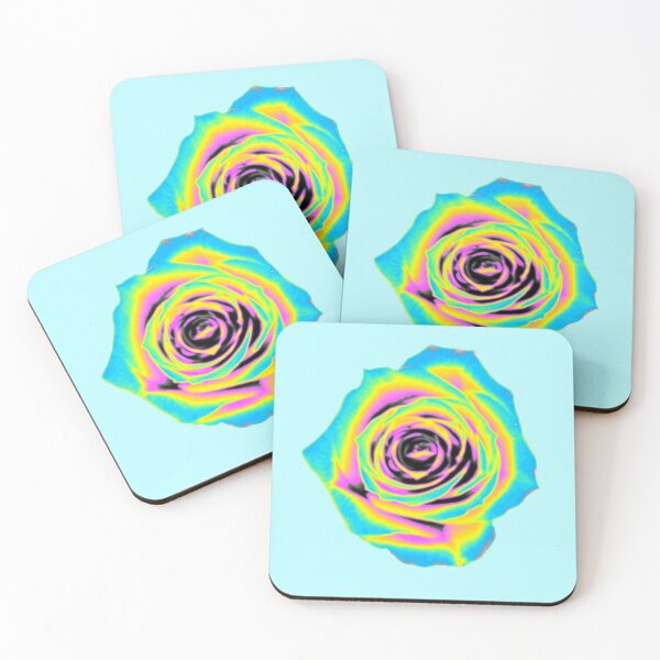 Item preview, Aqua and Yellow Holo Rose designed and sold by dinaaaaaah.