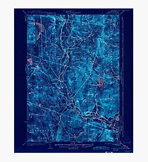 USGS TOPO Map New Hampshire NH Rumney 330330 1932 62500 Inverted Photographic Print
