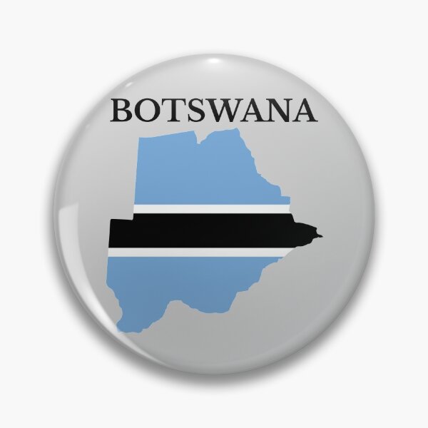 Item preview, Botswana flag map designed and sold by marosharaf.