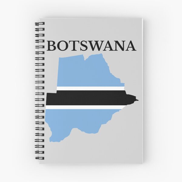 Item preview, Botswana flag map designed and sold by marosharaf.