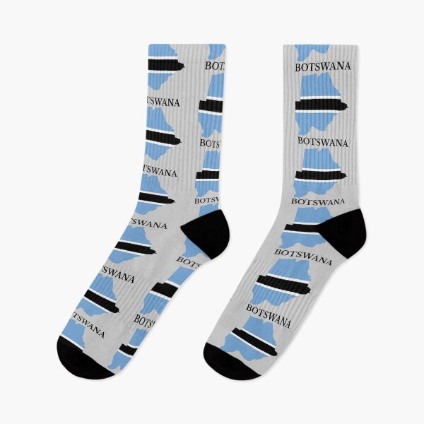 Item preview, Botswana flag map designed and sold by marosharaf.