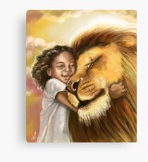 Lion's Kiss Canvas Print