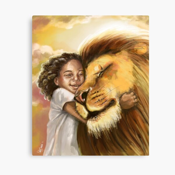 Lion's Kiss Canvas Print