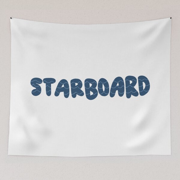 Item preview, Starboard Crew Waves designed and sold by Mazie Kate.