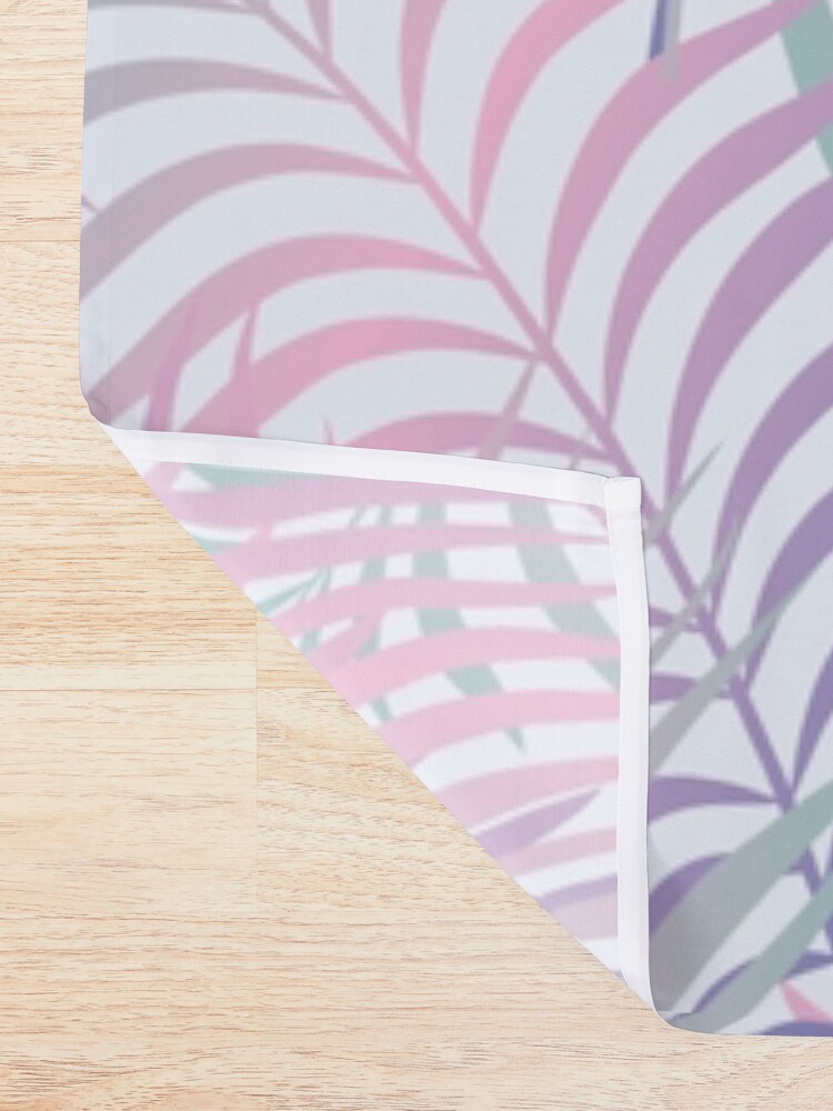 Alternate view of Tropical Paradise (Palm Leaves Pattern) Shower Curtain