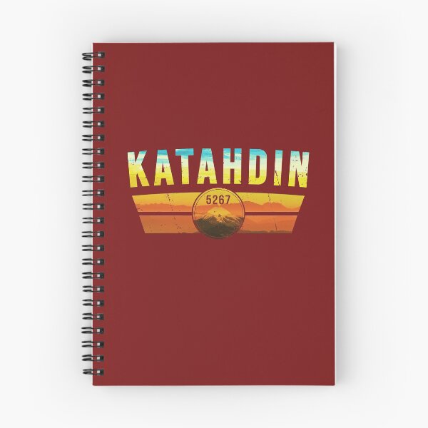 Item preview, Katahdin Mountain Maine Sunset Hiking Climbing Retro designed and sold by IronEcho.