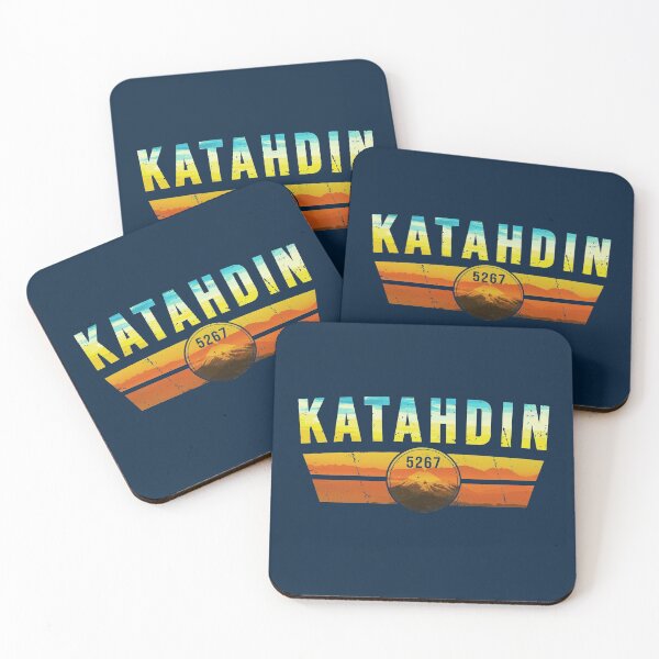 Item preview, Katahdin Mountain Maine Sunset Hiking Climbing Retro designed and sold by IronEcho.