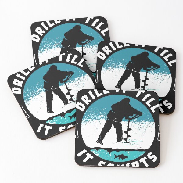 Item preview, Funny Rude Drill It Till It Squirts Ice Fishing Gift print designed and sold by Lisbob.