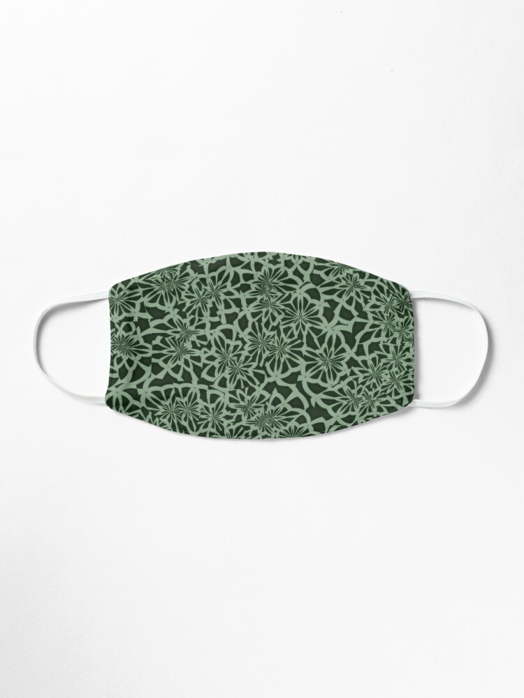 Alternate view of Green Leaf Nature Pattern Mask