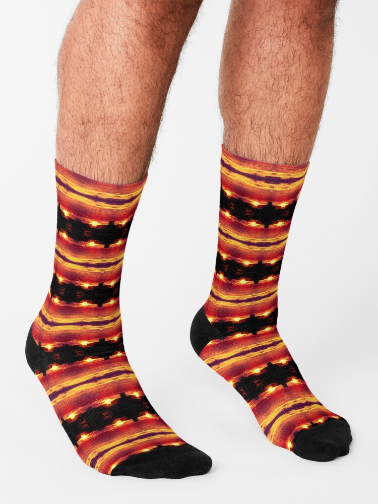 Alternate view of Quadruple sunset Socks