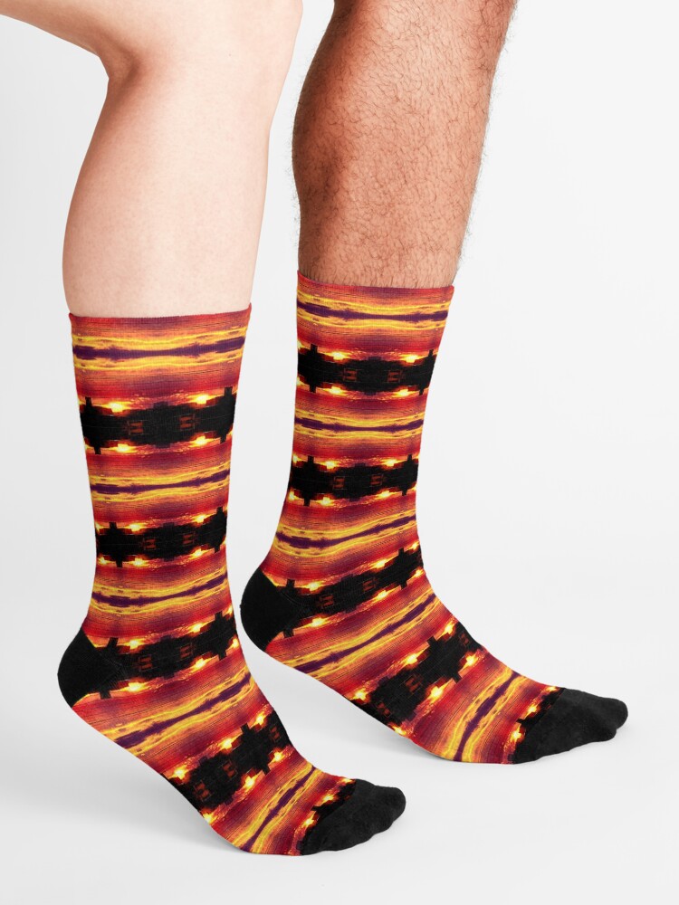 Alternate view of Quadruple sunset Socks