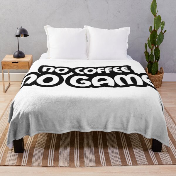 Item preview, No Coffee, No Game - Black Text Outline designed and sold by WPahat.