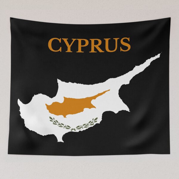 Item preview, Cyprus Map Flag designed and sold by marosharaf.