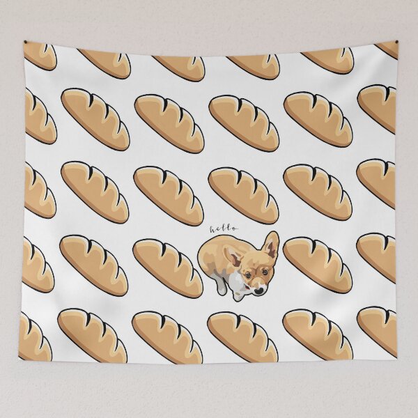 Item preview, Baby Corgi and Bread Loafs designed and sold by MaplewoodMerch.