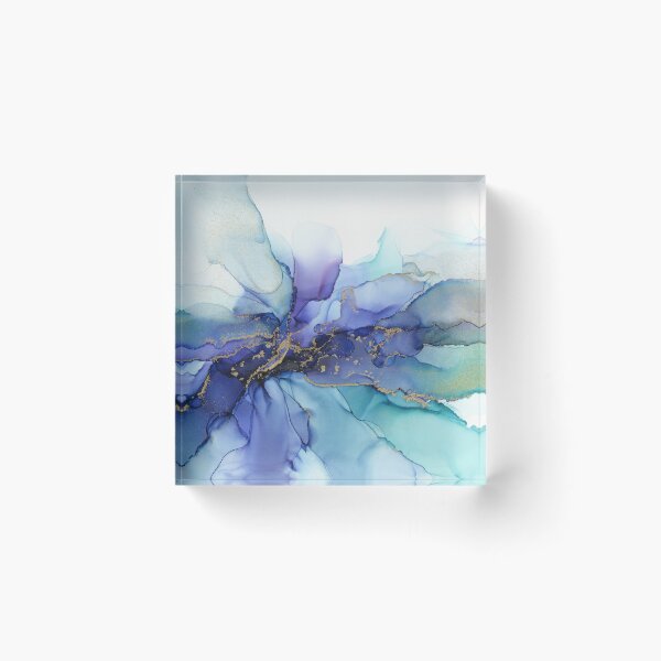 Item preview, Electric Wave Violet Turquoise Ink - Part 4 designed and sold by Olga Shvartsur.