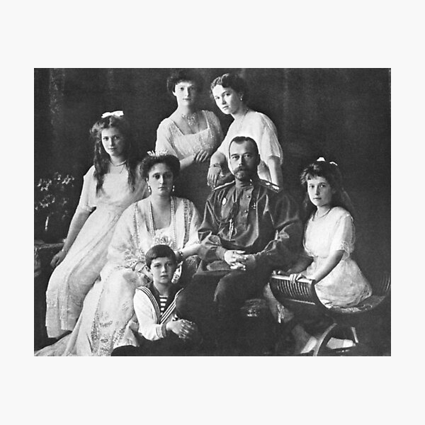 Царь Николай II и его семья в Санкт-Петербурге. Начало 1910-х гг.  Photographic Print