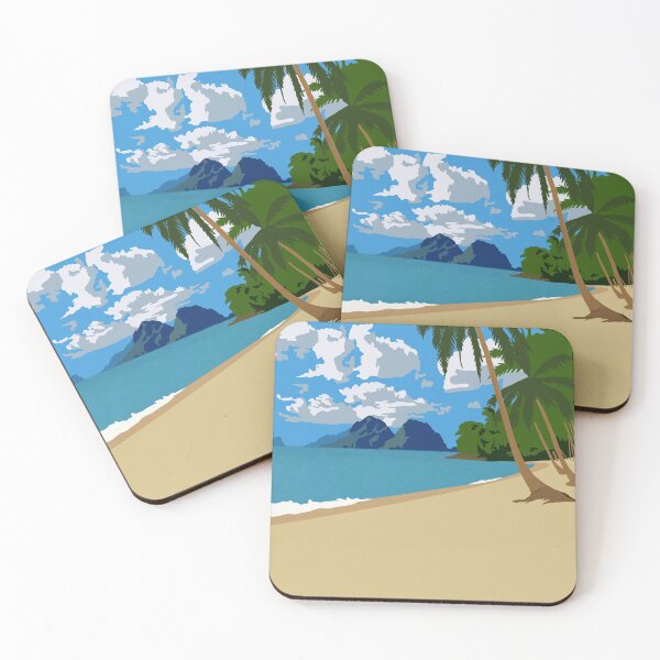 Item preview, Cartoon beach designed and sold by Whitiania Designs.