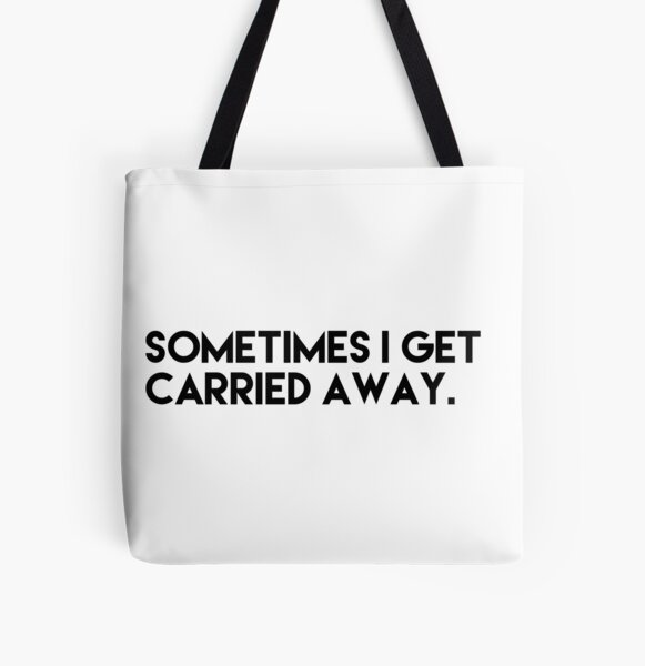 get carried away tote black