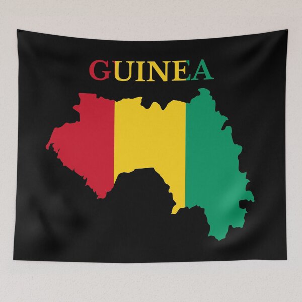 Item preview, Guinea Map Flag designed and sold by marosharaf.