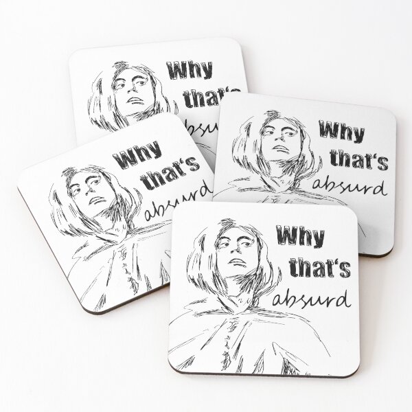 Item preview, Why, that's absurd (black outline) designed and sold by DesignsbyMaeve.