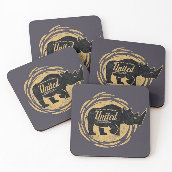 Item preview, United Together We Are Strong Rhino Sun Ray Distressed designed and sold by Farfam.